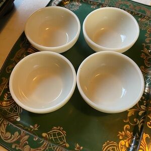 - Vintage fire glass bowls set of 4